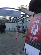 Free Mumia-Aktion am 13.10.2009, Foto: Alerta Frankfurt